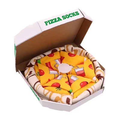 독특한 디자인 Cmax 도매 피자 스포츠 행복한 참신 레이디 음식 다채로운 승무원 크리 에이 티브 패션 커플 선물 상자 양말
